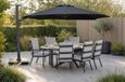 Lifestyle Garden Furniture Lecce/Matara dining loungeset 6 personen aluminium grijs 220 cm