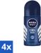 Nivea Cool Kick Déodorant bille pour hommes 4 x 50 ml