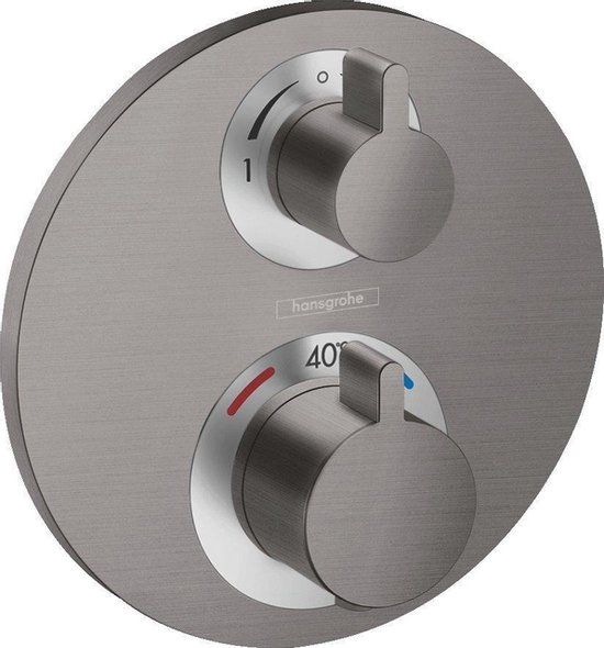 Hansgrohe Ecostat S Thermostaat Afdekset - Brushed Black Chrome