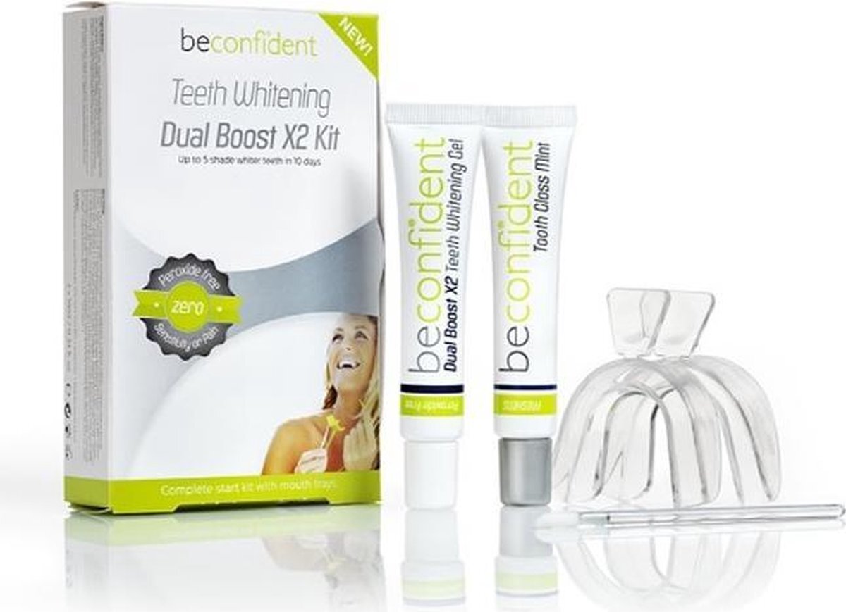 Beconfident® Beconfident Teeth Whitening Dual Boost Kit Set 4 Pieces 2021