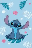 Lilo en Stitch Stitch fleece plaid 100 x 150 cm blauw