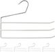 Merkloos Relaxdays Broekhanger - set van 5 - ruimtebesparend - antislip - wit