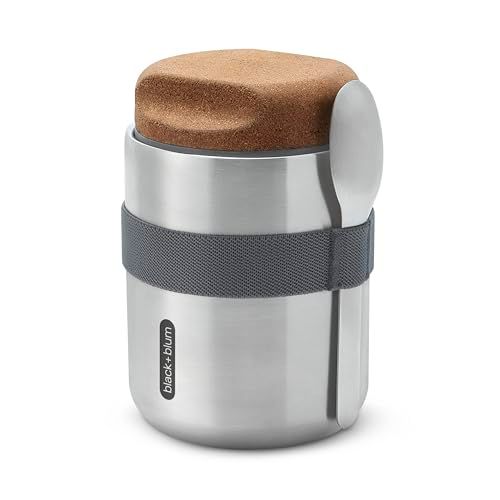 Black+Blum RVS Thermos Voedselcontainer - 550ml - Grijs