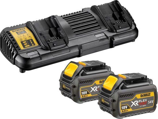 DeWALT DCB132T2 XR FlexVolt Starter Kit - 2x 54V 6.0Ah Li-ion Accu + Dubbellader