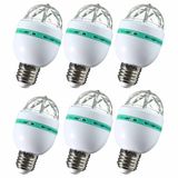 Merkloos / Sans marque Pakket van 6x stuks disco lampen/lichten E27 fitting 30 effecten - disco bol voor fitting