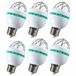 Merkloos / Sans marque Pakket van 6x stuks disco lampen/lichten E27 fitting 30 effecten - disco bol voor fitting
