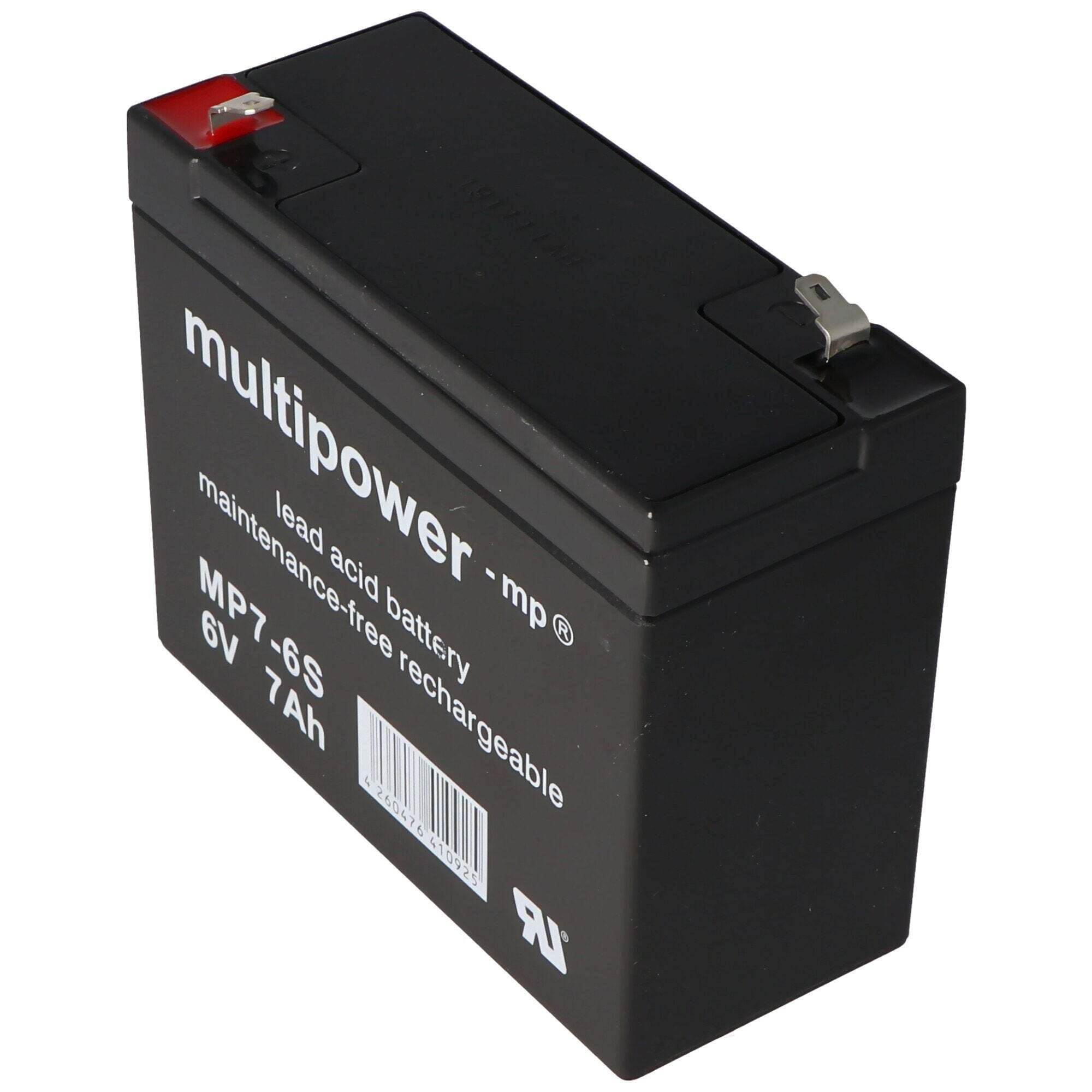 MULTIPOWER Multipower MP7-6S geschikt voor de Sonnenschein A206 / 6.5S batterij, maar met iets andere contacten