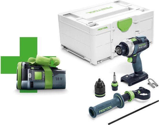 Festool TDC 18/4 I-Basic-5.2 Accu-Schroefboormachine - 18V - 5000 mAh - 1 Accu - 577052