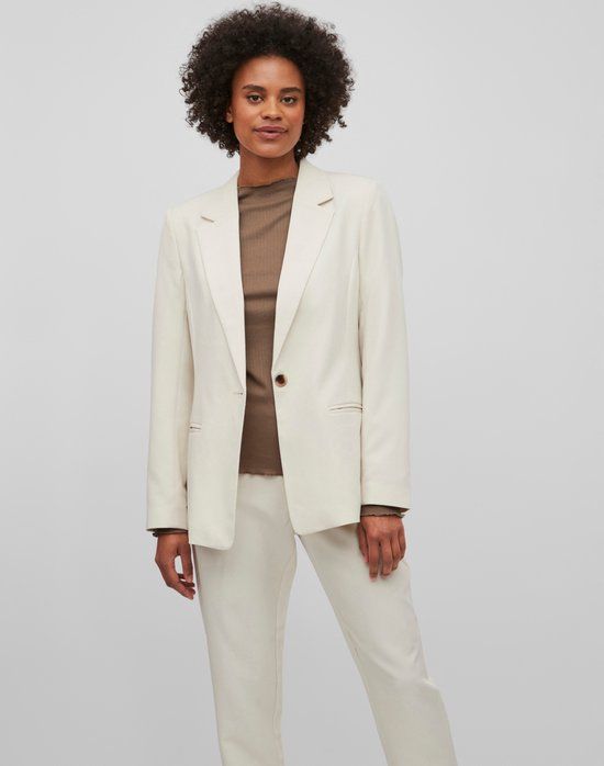 Vila Vilowny Straight Blazer - Noos - Birch - Women's Size 36