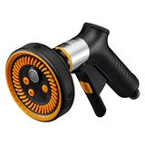 Fiskars Sproeipistool Multi, FiberComp, 5 Functies | Een/Uit-vergrendeling, Afneembare Waterfilter, FiberComp/Metaal, Universele maat, Zwart/Oranje, 1067195