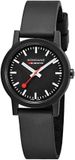 Mondaine Essence MS1.32120.RB - Montre femme - Noir - Caoutchouc - 32mm