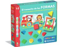 Clementoni Montessori, De trein van de vormen, steekpuzzel met geometrie en kleuren, leeftijd 1-3 jaar, touch-stimulatie, gemaakt in Italië, 55642