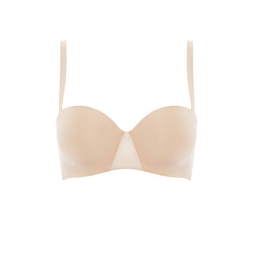 Chantelle strapless voorgevormde beugelbh beige