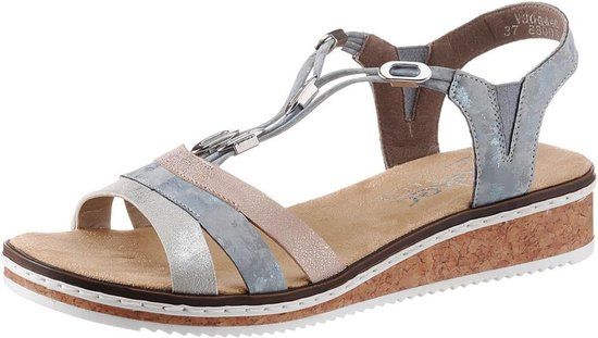 Rieker Sandalen Dames Oudroze - Maat 37 - Platte sandalen