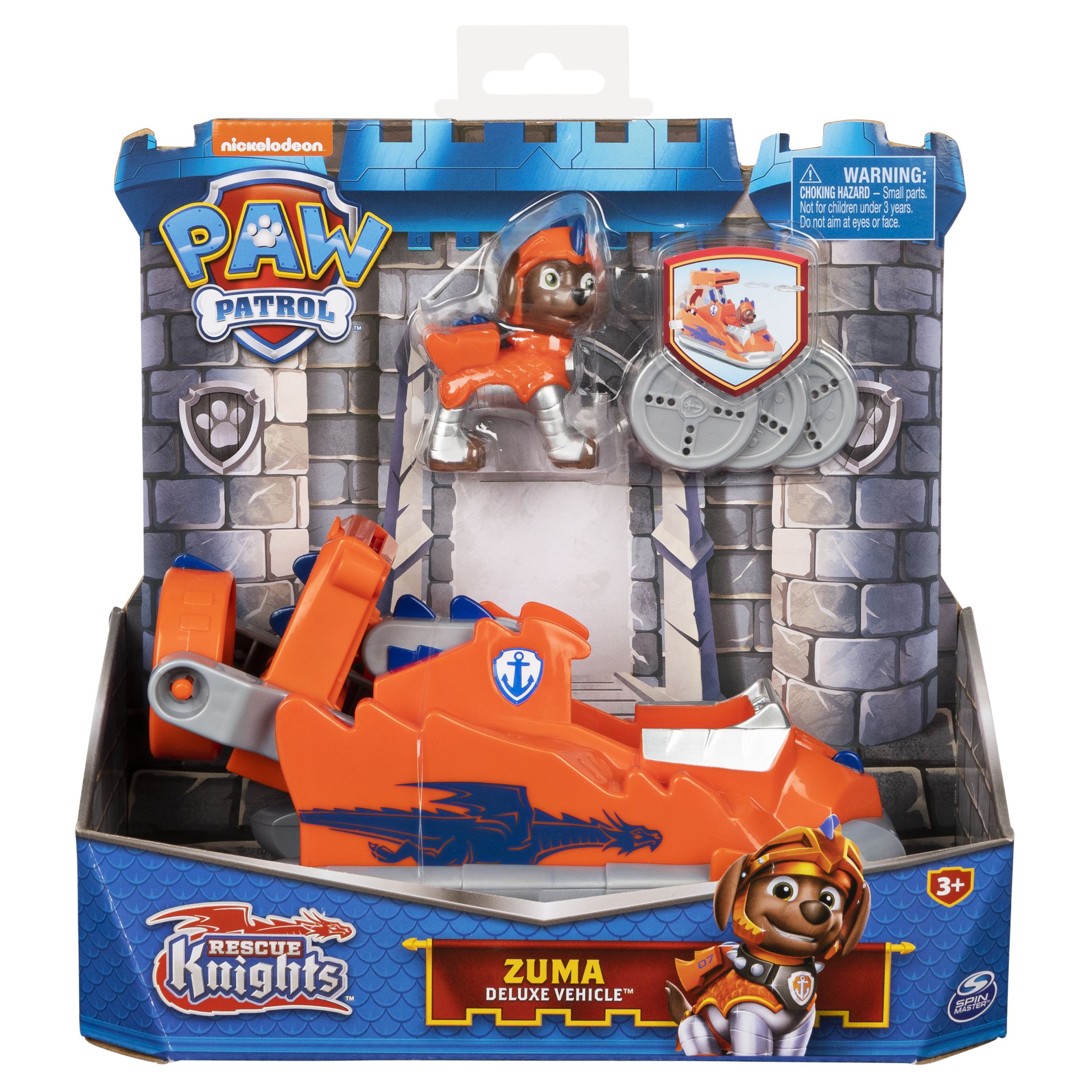 PAW Patrol Rescue Knights Zuma - Transformerend Speelgoedvoertuig - 3+ jaar