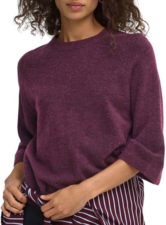 Only Simoni 3/4 Gebreide Pullover - Dames Lange mouw - Mauve Wine