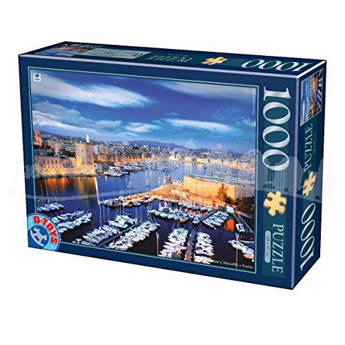 D-Toys Puzzle 5947502874720/EC 16 1000 stuks Landschappen France Marseilles, meerkleurig