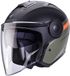 Caberg Soho Zephir Mat Zwart Olijfgroen Oranje Jethelm - Helm