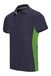 VELILLA - Tweekleurig poloshirt met korte mouwen, 180 g/m², 105504, heren, marineblauw en limoengroen, S