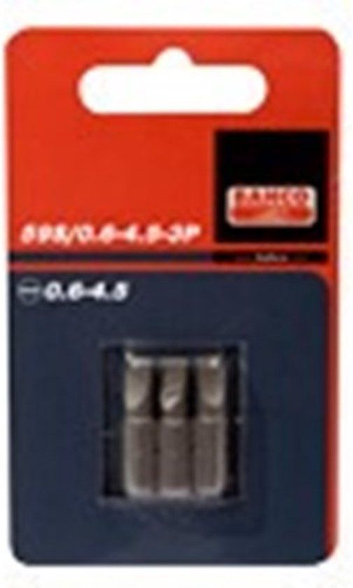 Bahco 3xbits 0.5-4.0 25mm 1/4" stan | 59S/0.5-4.0-3P