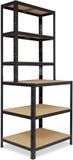 Shelfplaza BLACK werkbankstelling - 190x90x60 cm - zwart - 6 planken