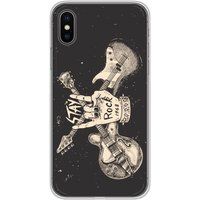 Apple iPhone XS Max Stay rock bedrukt siliconen hoesje