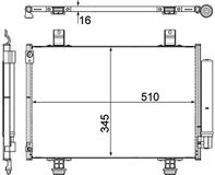 MAHLE Kondensator, Klimaanlage AC456000P | Compatibel met: SUZUKI SWIFT III
