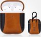 By Qubix AirPods 1/2 hoesje PU Leer Flip-over - Zwart /bruin