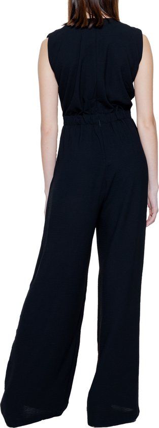 Morgan de Toi Effen Jumpsuit Met Ritssluiting Zwart Maat 40