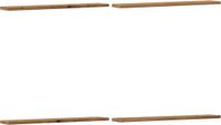 vidaXL Wandschappen 4 st 60x20x1,5 cm bewerkt hout artisanaal eiken