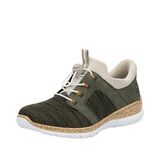Rieker Dames N42G4 Slipper, Groen, 37 EU