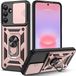 Techsuit Hoesje geschikt voor Samsung Galaxy A37 - Camshield Back Cover - Roségoud