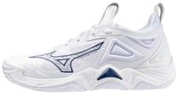 Regatta Mizuno Wave Momentum 2 volleybalschoenen voor dames en heren, wit/marineblauw, 10,5 US
