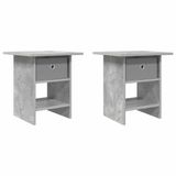 vidaXL Nachtkastje Beton Grijs 41 x 40 x 45 cm