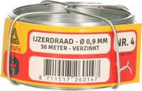 Deltafix IJzerdraad - 1x rol - 0,9 mm x 50 m - verzinkt staal - binddraad