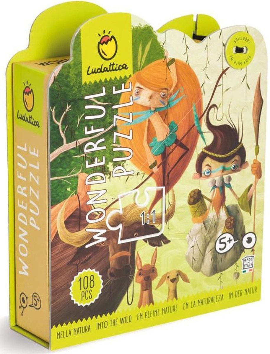 Ludattica Legpuzzel De Natuur Junior 21 X 27 Cm 108 Stukjes