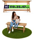 KADAX Houten tuinbank, 2-zits, bruin