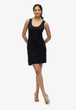 Superdry Mini Bodywarmerjurk Dames Zwart UK10-EU38