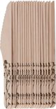 Esschert Design Messen - hout - 20x - kruidenopdruk - 16 cm - BBQ/Verjaardag/Camping/Party