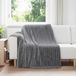 vidaXL Plaid Donkergrijs 200 x 150 cm Fleece