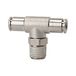 Riegler T-steekschroefverbinding »metallica«, draaibaar, R 1/4 a., voor buitenslang Ø 10 mm, werkdruk max. 16 bar, messing vernikkeld