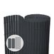 vounot Pvc-privacyscherm, extra versterkt, met dubbelzijdige bevestigingsclips, voor tuin, balkon en terras, corrosiebestendig en weerbestendig, 80 x 300 cm, grijs