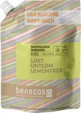 BenecosBIO Navulzak, douchegel, biologische gember + biologische citroen, los onder citroen, veganistisch, gerecycled plastic