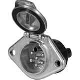 SecoRüt ES034 Prise de remorque [Bornes - Prise, 7 broches type S] Aluminium