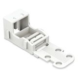 Bevestigingsadapter; WAGO Bevestigingsadapter voor 2-draads klemmen serie 221-4 mm² wit