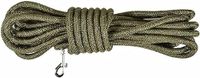 Bobby Walk 5 M hondenriem, 3 meter/dikte 1,2 cm, slanglijn, robuust nylon, kaki, 5 meter