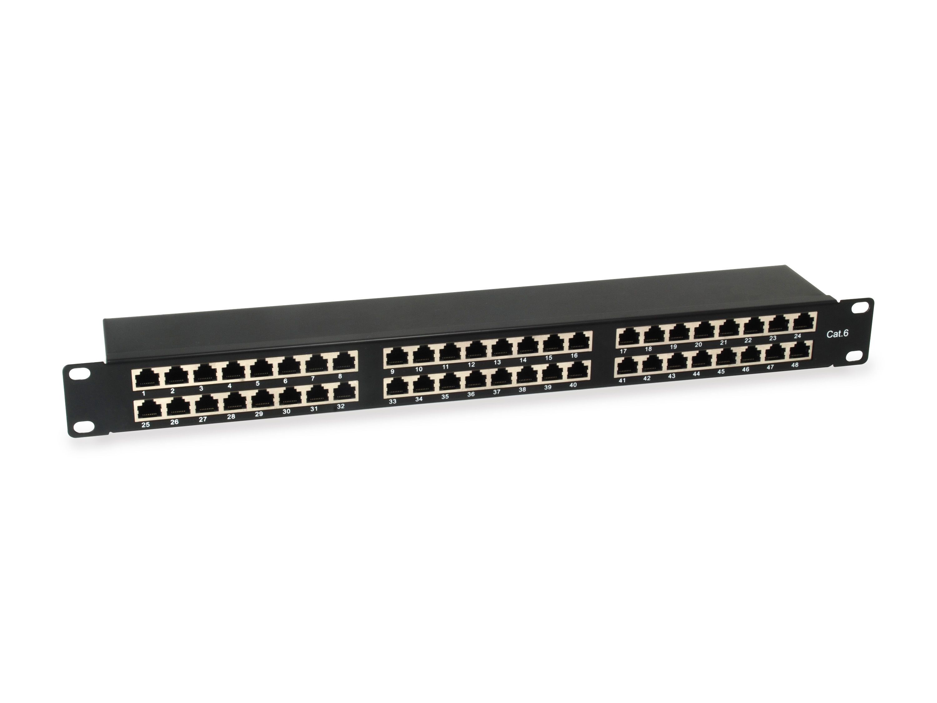 Equip 326449 Patch Panel - Black - RJ-45 - Rack Mountable
