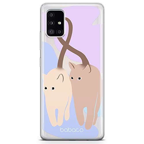 ERT GROUP mobiele telefoonhoesje voor Samsung A51 5G - Babaco patroon Cats 013