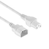 ACT Cordon d'alimentation C14 - C15 blanc 1,5 m