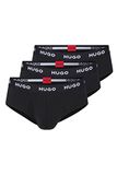 HUGO Hipster Briefs (3-pack) - Men's Slips - Black - Size: XL